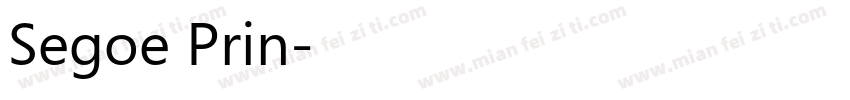 Segoe Prin字体转换